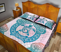 Hawaii Quilt Bed Set Polynesian Turtle Hawaiian Quilt Bed Set - TTHS Style - Polynesian Pride