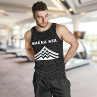 Hawaii Mauna Kea Polynesian Men's Tank Top White - Polynesian Pride