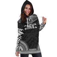 Papua New Guinea Women's Hoodie Dress - Polynesian Black Chief - Polynesian Pride