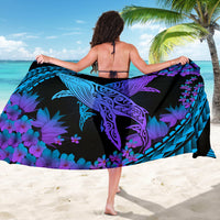 Hawaii Whale Polynesian Hibiscus Sarong - Lae Style - Polynesian Pride