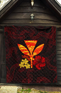 Polynesian Kanaka Maoli Flower Quilt - Polynesian Pride