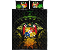 Tonga Polynesian Quilt Bed Set Hibiscus Reggae - Polynesian Pride