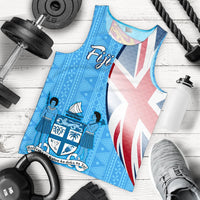 Fiji Polynesian Men's Tank Top - Fiji Flag Blue - Polynesian Pride