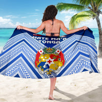 Mate Ma'a Tonga Rugby Sarong Polynesian Creative Style - Blue - Polynesian Pride