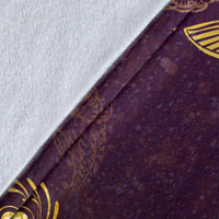 Hawaii Hibiscus Pattern Vintage Premium Blanket - Polynesian Pride