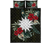 Nauru Polynesian Quilt Bed Set - Special Hibiscus - Polynesian Pride