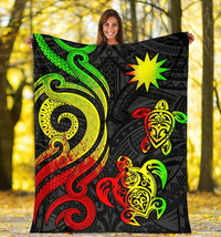 Nauru Premium Blanket - Reggae Tentacle Turtle - Polynesian Pride