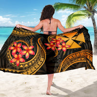 Wallis and Futuna Polynesian Sarong - Gold Plumeria - Polynesian Pride