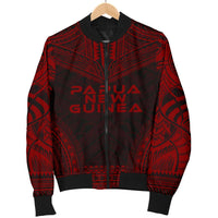 Papua New Guinea Polynesian Chief Men's Bomber Jacket - Red Version - Polynesian Pride
