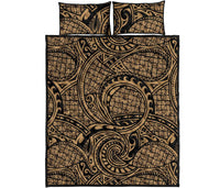 Hawaii Quilt Bed Set Polynesia Maori Lauhala AH - Polynesian Pride