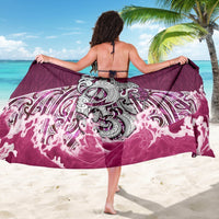 Maori Manaia The Blue Sea Sarong, Pink - Polynesian Pride