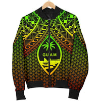 Polynesian Guam Men's Bomber Jacket - Reggae Vintage Polynesian Patterns - Polynesian Pride