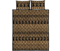 Hawaii Quilt Bed Set Polynesia Tattoo Tribal AH - Polynesian Pride