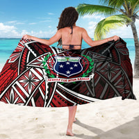 Samoa Sarong - Tribal Flower Special Pattern Red Color - Polynesian Pride
