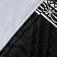 Federated States of Micronesia Premium Blanket - Micronesian Black White Version - Polynesian Pride