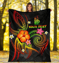 New Caledonia Polynesian Personalised Premium Blanket - Legend of New Caledonia (Reggae) - Polynesian Pride