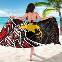 Papua New Guinea Sarong - Tribal Flower Special Pattern Red Color - Polynesian Pride