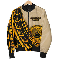 American Samoa Men's Bomber Jacket - Polynesian Wild Style - Polynesian Pride