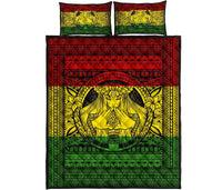 Hawaii Polynesian Pele Mauna Kea Quilt Bed Set - Polynesian Pride