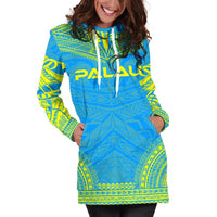 Palau Women's Hoodie Dress - Polynesian Flag Chief - Polynesian Pride