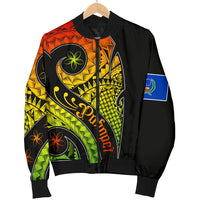 Pohnpei Men's Bomber Jacket - Polynesian Decorative Patterns - Polynesian Pride