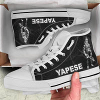 Yap Polynesian High Top Shoes - Micronesia Yapese Warrior - Polynesian Pride