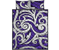 Hawaii Quilt Bed Set Polynesia Maori Ethnic Ornament AH - Polynesian Pride