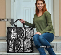 New Caledonia Travel Bag - Coat of Arms Custom Personalised Wings Style - Polynesian Pride