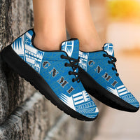 Northern Mariana Islands Sport Sneakers - Polynesian Tattoo Flag - Polynesian Pride