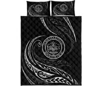 Palau Quilt Bed Set - White - Frida Style White - Polynesian Pride