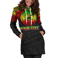 American Samoa Custom Personalised Hoodie Dress - Polynesian Reggae - Polynesian Pride
