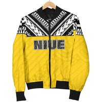 Niue Men's Bomber Jacket - Polynesian Design - Polynesian Pride