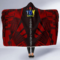 Cook Islands Hooded Blanket - Polynesian Tattoo Red - Polynesian Pride
