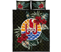 French Polynesia Polynesian Quilt Bed Set - Special Hibiscus - Polynesian Pride