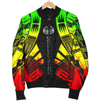Marquesas Islands Men Bomber Jackets - Polynesian Tattoo Reggae - Polynesian Pride