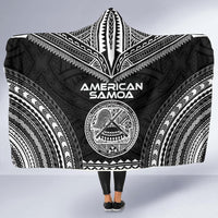 American Samoa Polynesian Chief Hooded Blanket - Black Version - Polynesian Pride