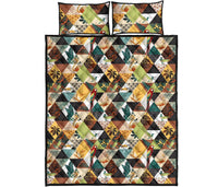 Hawaii Quilt Bed Set Tropical Jungle Parrots And Flamingos Pattern AH - Polynesian Pride