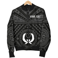 Pohnpei Personalised Men's Bomber Jacket - Pohnpei Seal With Polynesian Tattoo Style ( Black) - Polynesian Pride
