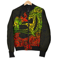 Hawaii Men's Bomber Jacket - Polynesian Hammerhead Shark - Polynesian Pride