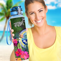 Federated States of Micronesia Hydro Tracking Bottle - Turtle Plumeria Banana Leaf - Polynesian Pride