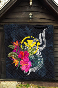 Hawaii Polynesian Premium Quilt - Tropical Flower - Polynesian Pride