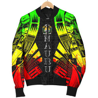Nauru Men Bomber Jackets - Polynesian Tattoo Reggae - Polynesian Pride