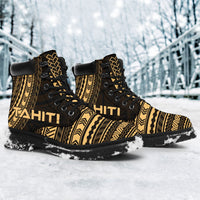 Tahiti Leather Boots - Polynesian Gold Chief Version - Polynesian Pride