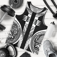 American Samoa Polynesian Men Tank Top - Black Armor Tattoo - Polynesian Pride