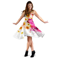 Hawaii Colorful Flower Midi Dress - Polynesian Pride