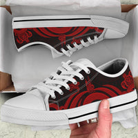 New Caledonia Low Top Canvas Shoes - Red Tentacle Turtle - Polynesian Pride