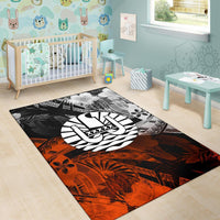 Tahiti Polynesian Area Rug - Vintage Polynesian Turtle - Polynesian Pride