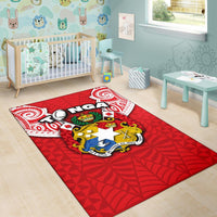 (Custom Personalised) Tonga Rugby Area Rug Royal Style - Polynesian Pride