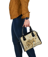Personalized - Hawaii Turtle Polynesian Shoulder Handbag - Beige - Polynesian Pride