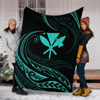 Kanaka Premium Blanket - Turquoise - Frida Style - Polynesian Pride